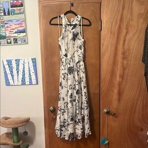Calvin Klein Floral Black and White Women's Dress